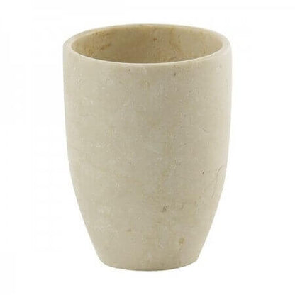 Zahnputzbecher oder Becher aus Marmor, Modell Luxor von Aquanova.