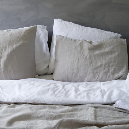 Passion for Linen Belle Zweifarbige Bettwäsche, Leinen-Satin: Elegante Bettwäsche für Ihr Schlafzimmer.